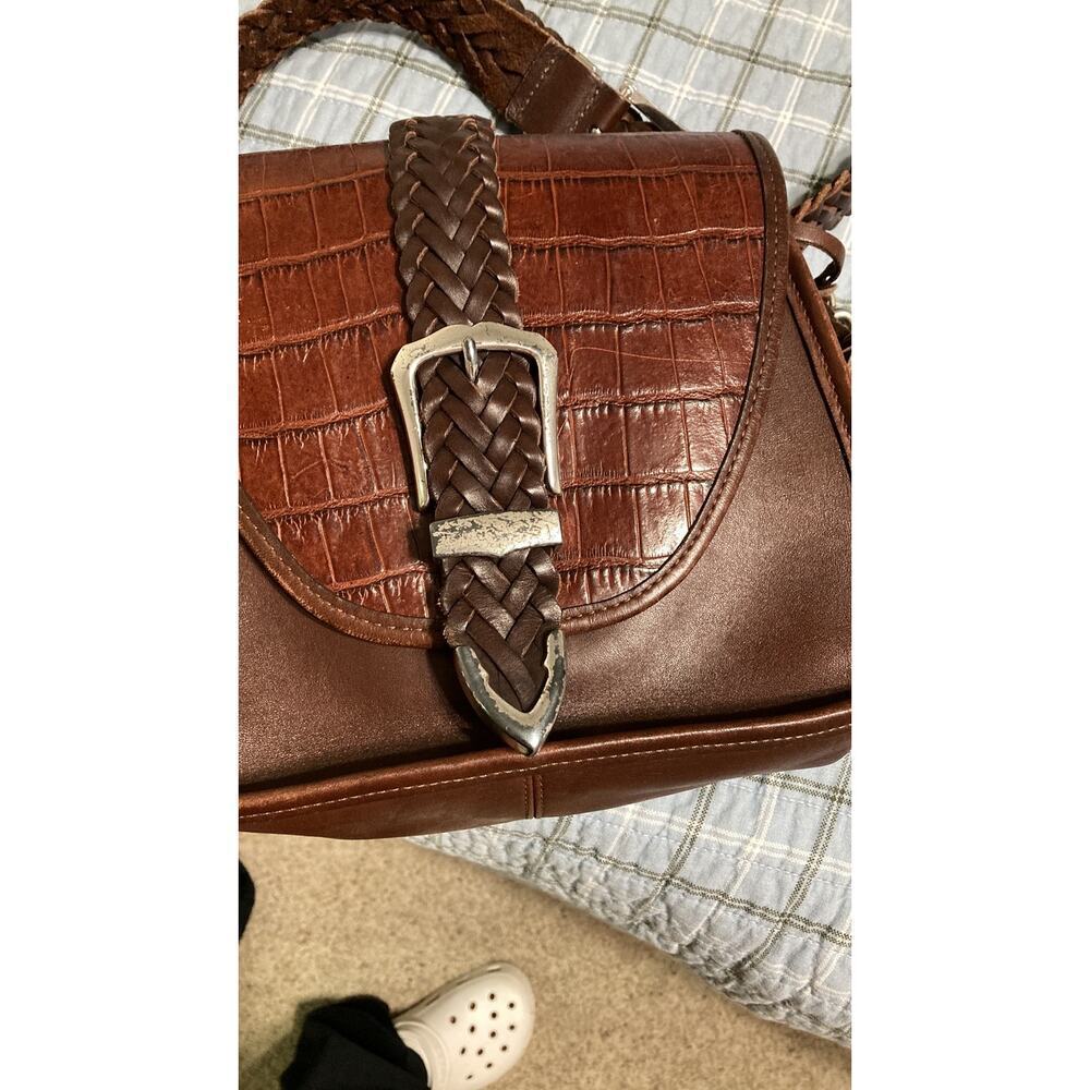 Brighton small leather crossbody animal print - Picture 11 of 14